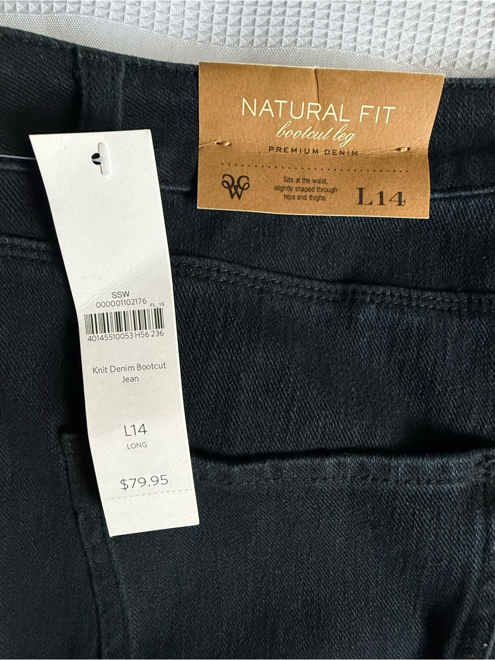 Coldwater Creek Black Natural Fit Bootcut Jeans